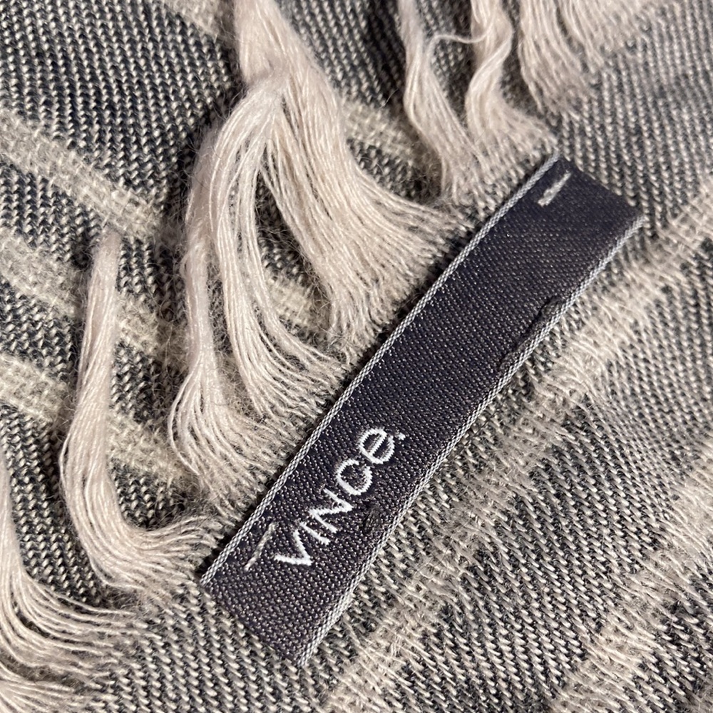 Vince wool blend sequin striped scarf shawl - Picture 7 of 13